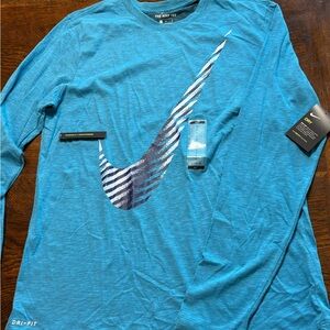 Nike Blue Long Sleeve Shirt